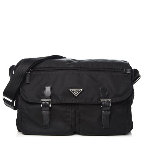 prada nylon messenger bag oleander|PRADA Nylon Vela Flat Messenger Bag Royal .